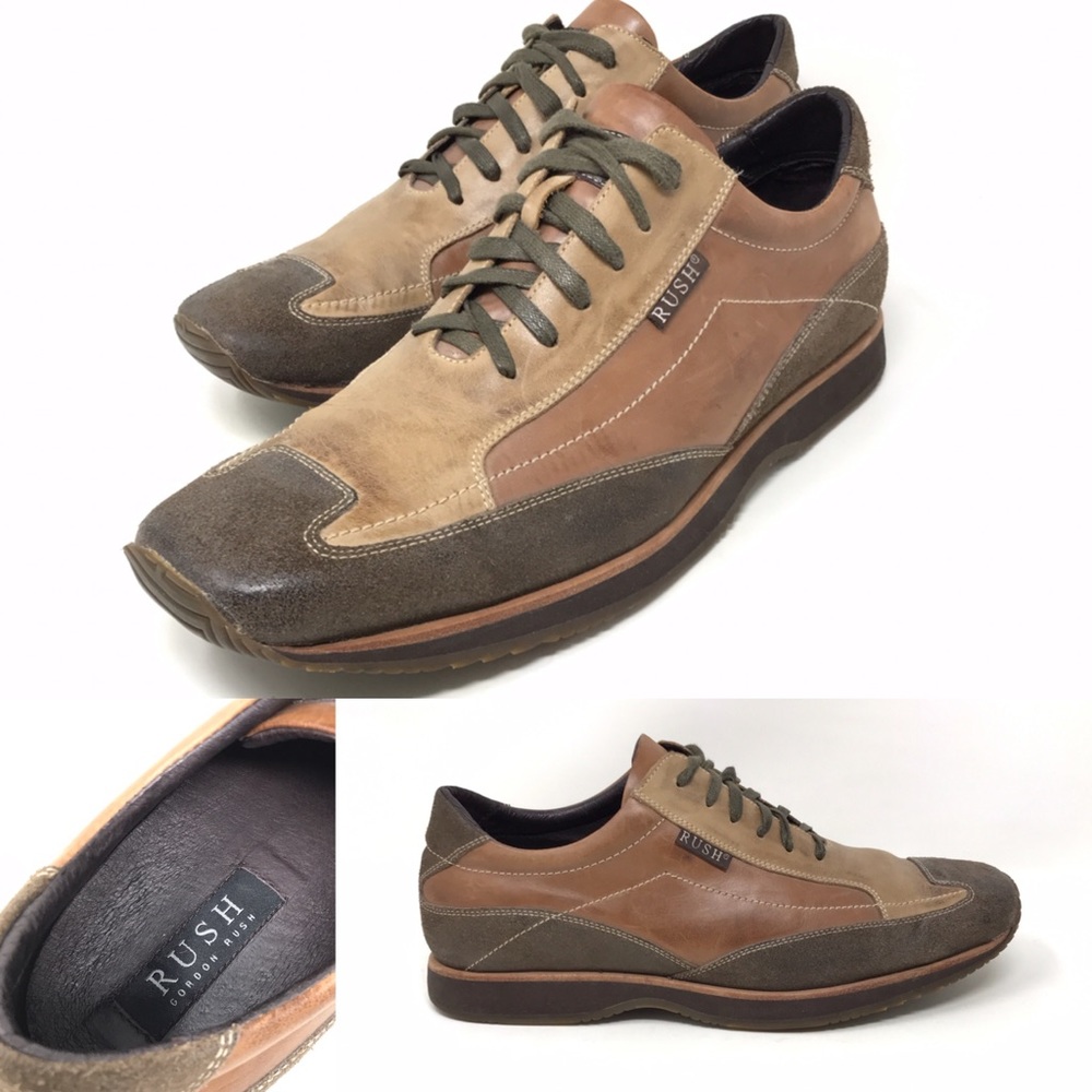 GORDON RUSH Tricolor Leather Oxford- Square Toe